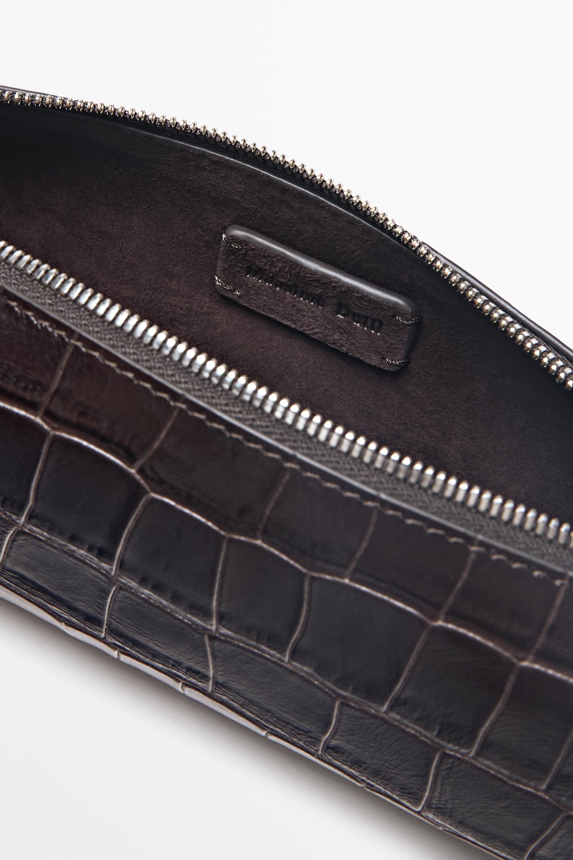 Trousse en cuir texturé